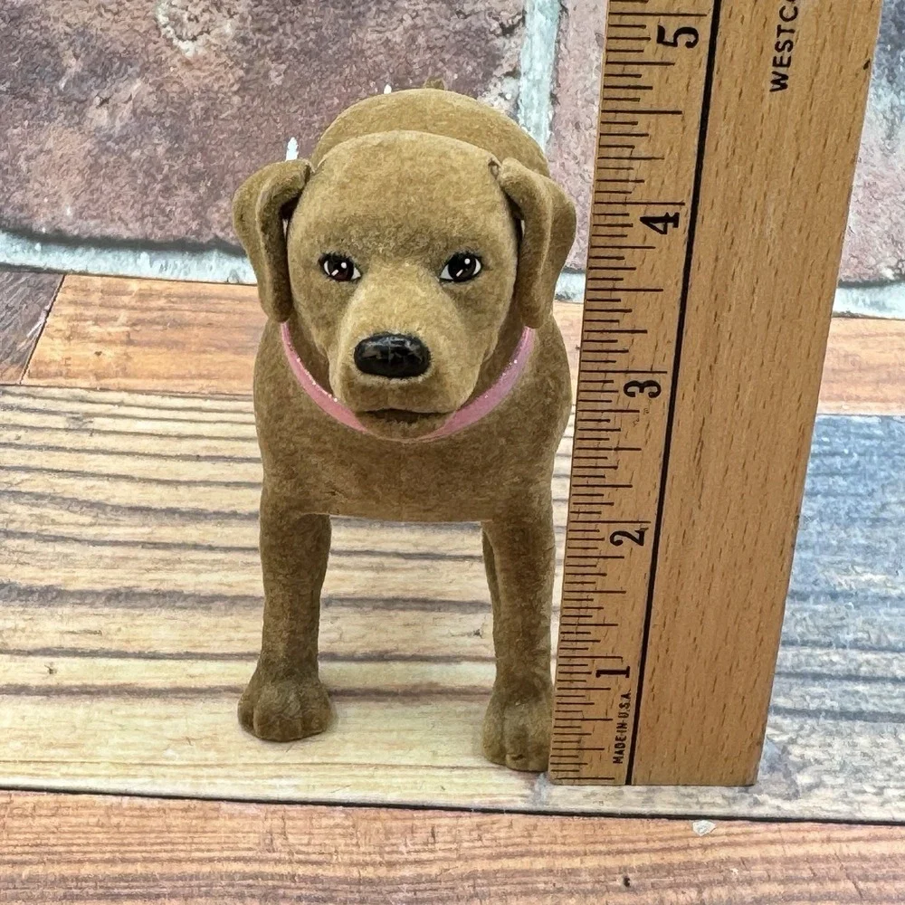Barbie Dog Tanner Eats Poops Lab Retriever Tail Ears Move 2006 Mattel Flocked